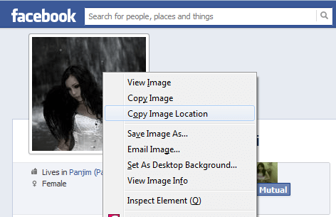 Facebook hack: Enlarge locked profile picture