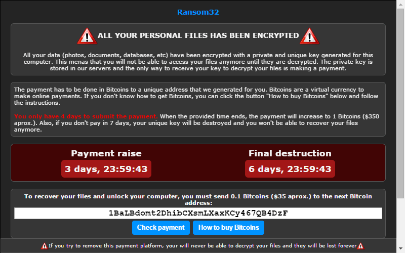 ransomware payment script