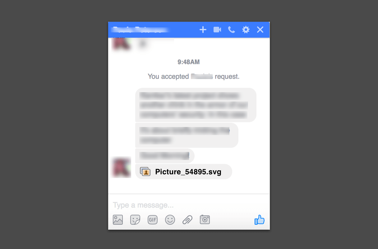 Facebook Spam in messages