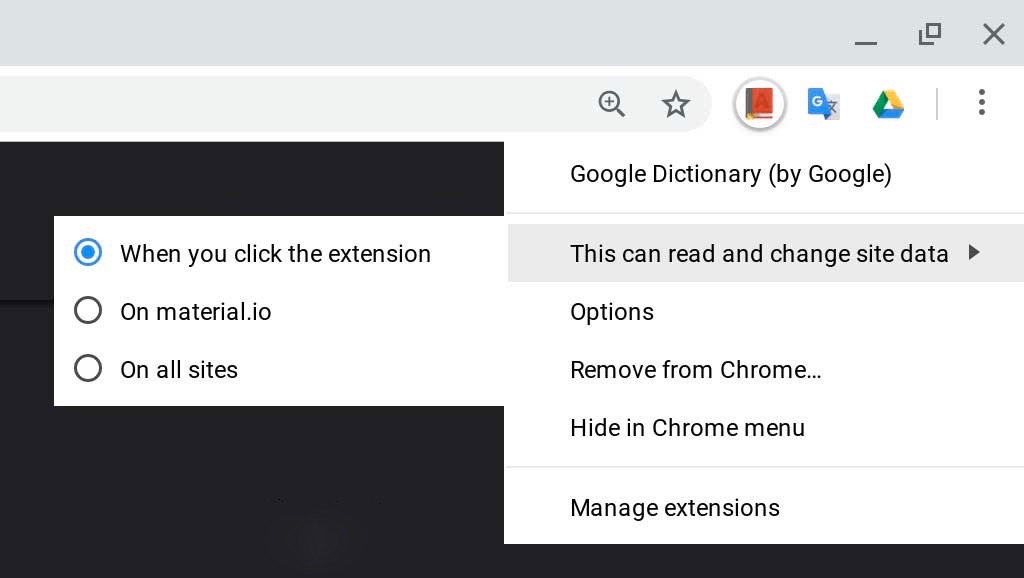 Malicious Chrome Extensions restrictions