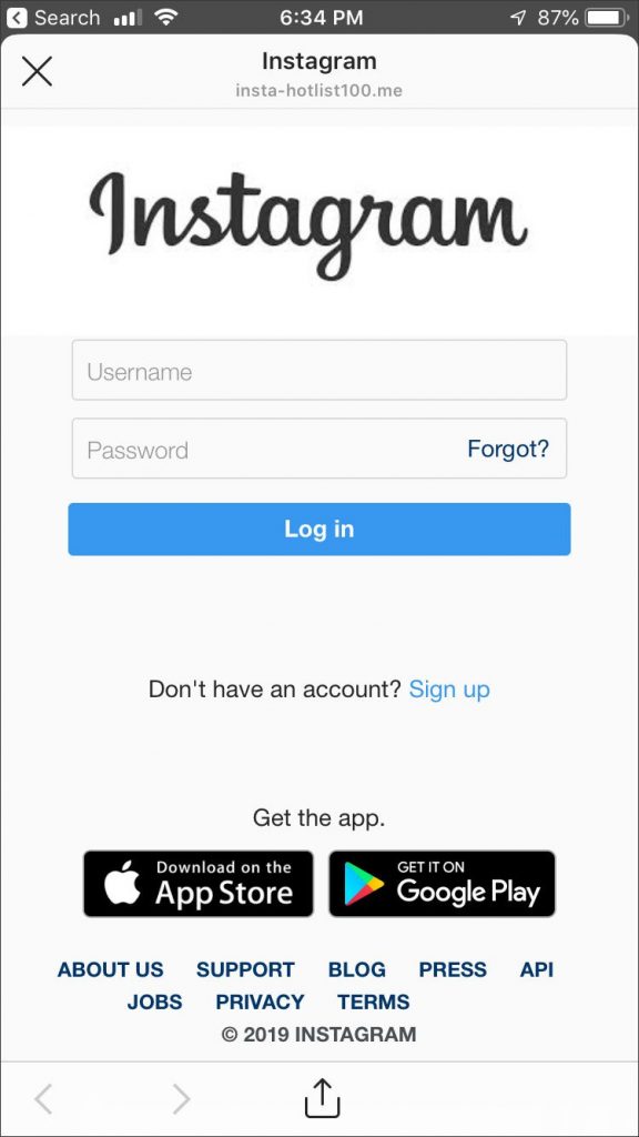 How to hack Instagram phishing