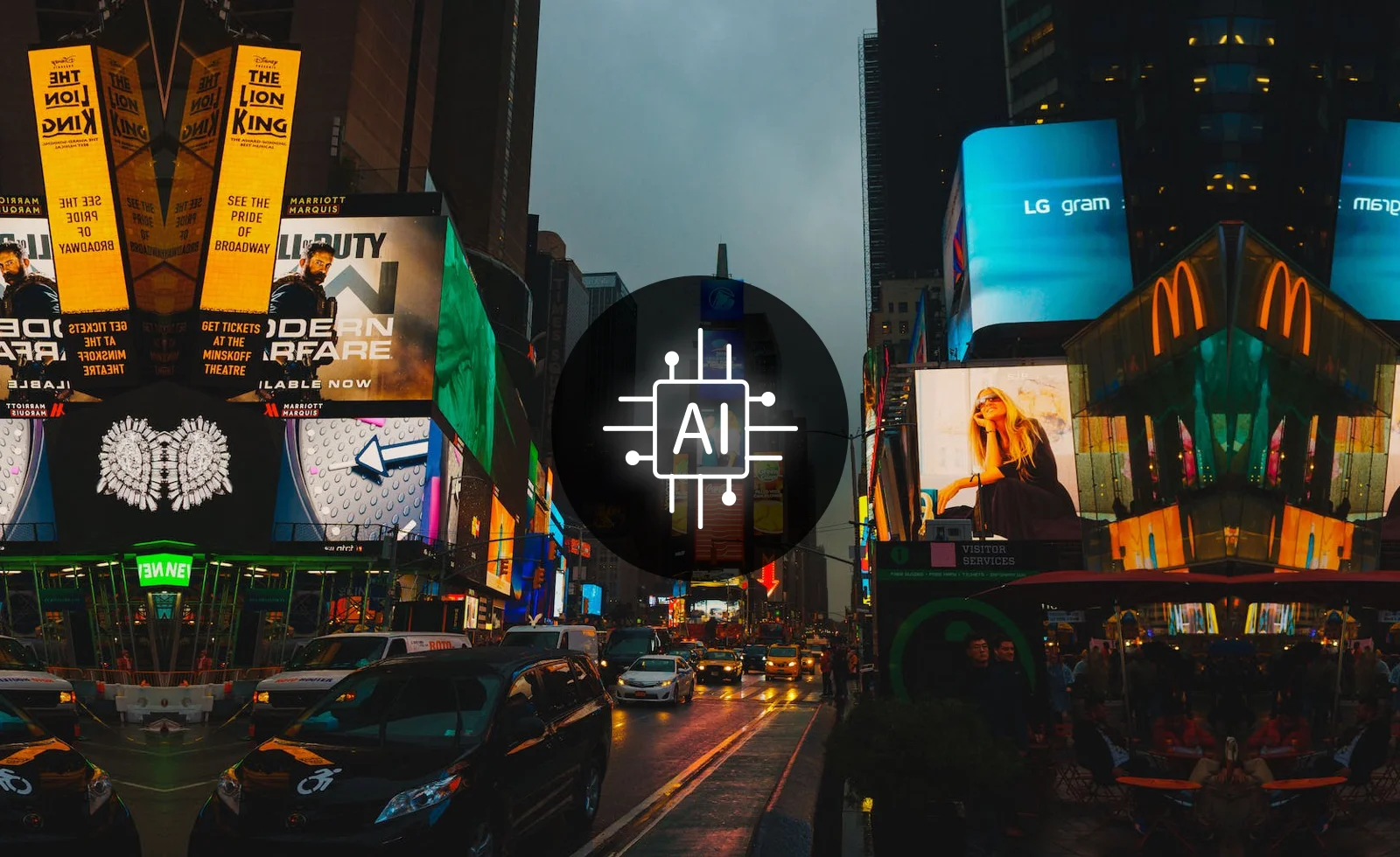 AI billboards in New York City
