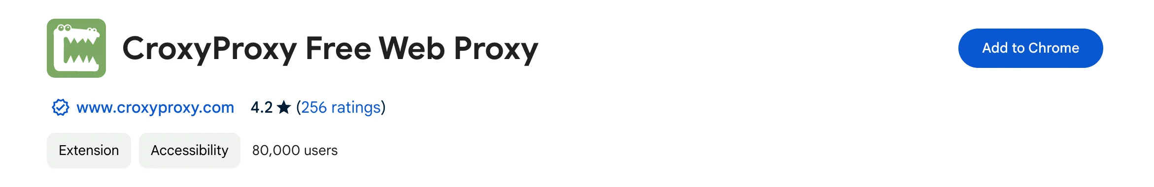 CroxyProxy Chrome Extension